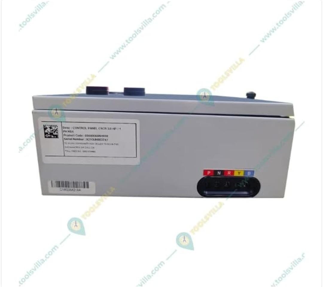 Kirloskar Heavy Duty Metal 1.5 HP Single Phase Submersible Pump Controller Motor Starter/Panel - Ideal for Domestic and Agriculture Motor (Multicolor)