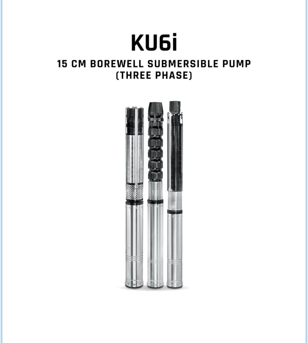 Borewell Submersible Pump, KU6i HHN 240-0506, 5 HP, Three Phase, 415 Volts, Size 50mm