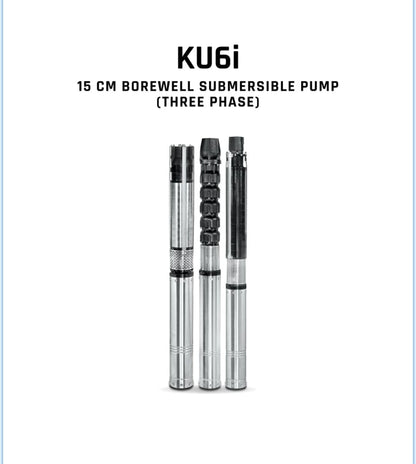 Borewell Submersible Pump, KU6i HHN 240-0506, 5 HP, Three Phase, 415 Volts, Size 50mm