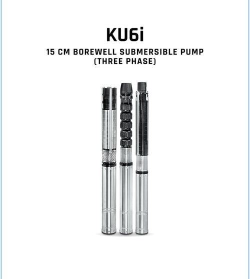 Borewell Submersible Pump, KU6i HHN 240-0506, 5 HP, Three Phase, 415 Volts, Size 50mm