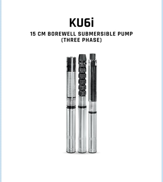 Borewell Submersible Pump, KU6i HHN 240-0506, 5 HP, Three Phase, 415 Volts, Size 50mm