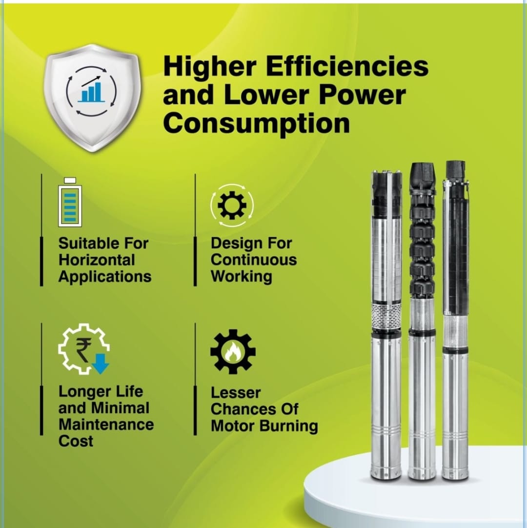Borewell Submersible Pump, KU6i HHN 240-0506, 5 HP, Three Phase, 415 Volts, Size 50mm