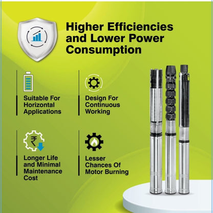 Borewell Submersible Pump, KU6i HHN 240-0506, 5 HP, Three Phase, 415 Volts, Size 50mm