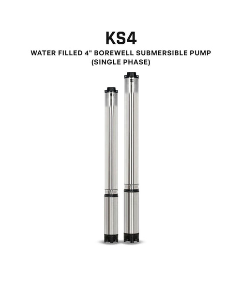 Borewell Submersible Pump, KS4H-3009, 3 HP, Single Phase, 220 Volts, Size 65mm