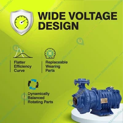 Kirloskar 3Hp Three Phase Openwell Pump, 16m Max. Head, 960 LPM, 80x80mm (KOS-314) - 1 Year Warranty