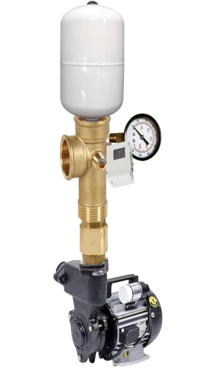 Kirloskar Brothers JALRAAJ-I ULTRA 1 Hp Water Pressure-Boosting 24-litre Tank with Accessories (NRV/Pressure/Switch/Pressure Gauge/5-Way Connector) Max Flow Up to 3300 with 12-Month Warranty