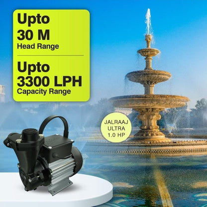 Kirloskar Brothers JALRAAJ-I ULTRA 1 Hp Water Pressure-Boosting 24-litre Tank with Accessories (NRV/Pressure/Switch/Pressure Gauge/5-Way Connector) Max Flow Up to 3300 with 12-Month Warranty