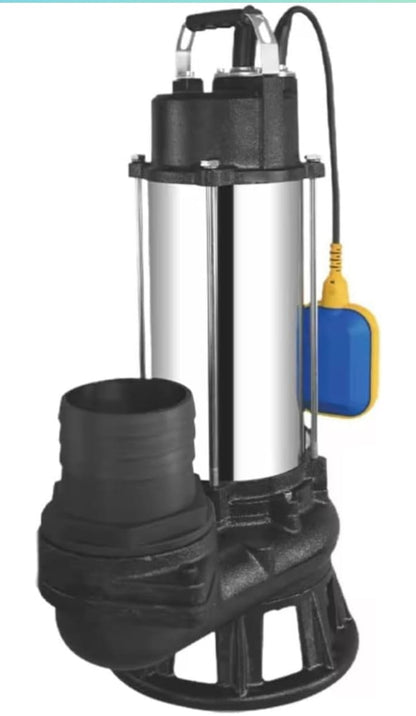 Submersible Sewage & Dewatering Pump 3 HP | Single Phase 220V | 2200W | 50000 LPH | 100% Copper Motor | 15m Head | 10m Cable | 3 Inch Outlet