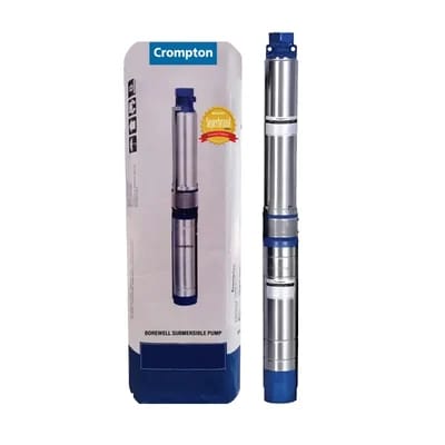 Crompton 1 HP 10 Stage 4 inch Water Filled 1Phase Borewell Submersible Pump With 1 Year Warranty (4W10BU1AU-40)